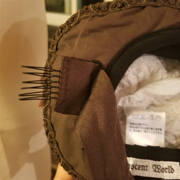 Innocent World Steampunk Lolita Lace Trim Hat - Picture 7 of 8